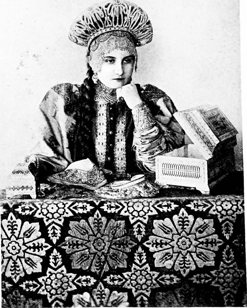 An illustration from Peasant art in Russia, 1912, leaf 58
