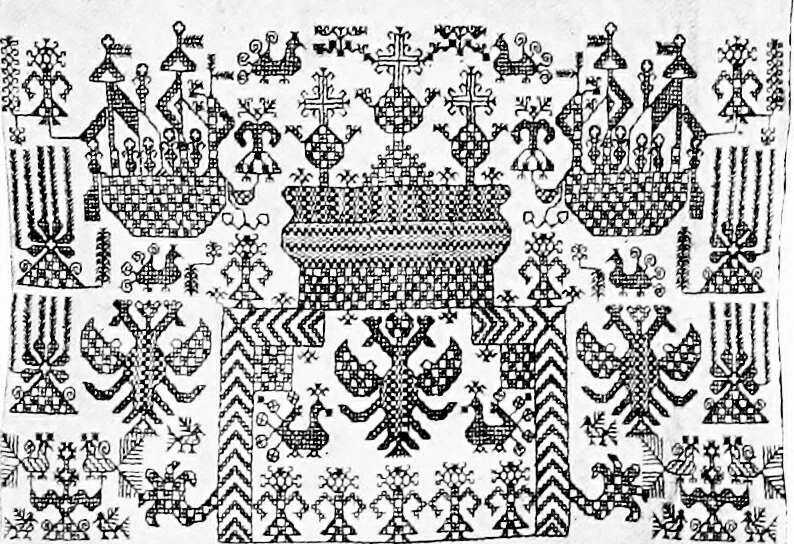 An illustration from Peasant art in Russia, 1912, leaf 77