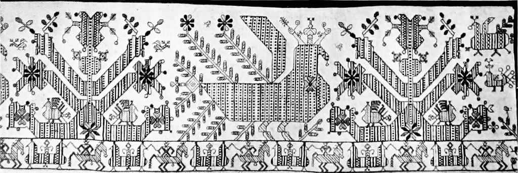 An illustration from Peasant art in Russia, 1912, leaf 77