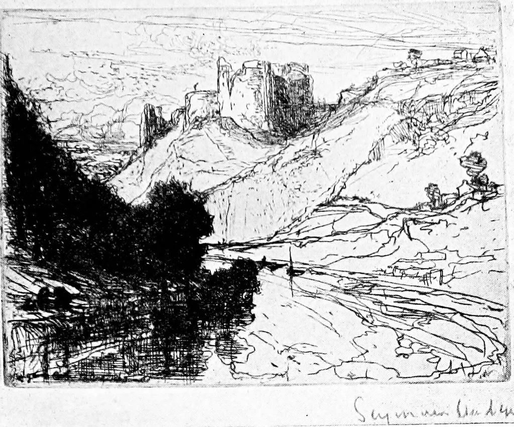 An illustration from Etching craft; a guide for students and collectors, 1922, leaf 120