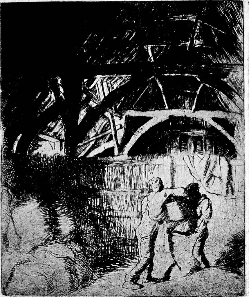 An illustration from Etching craft; a guide for students and collectors, 1922, leaf 136