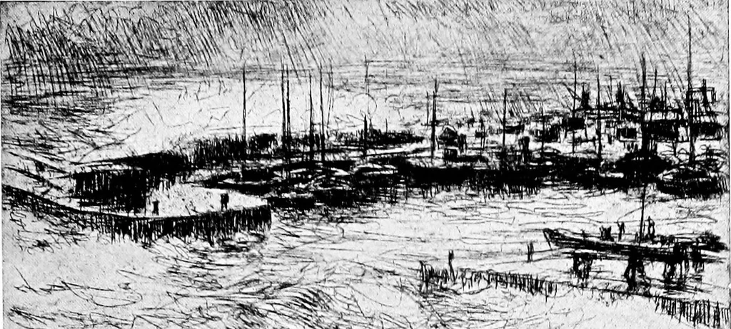 An illustration from Etching craft; a guide for students and collectors, 1922, leaf 142