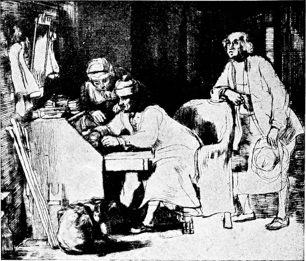 An illustration from Etching craft; a guide for students and collectors, 1922, leaf 181