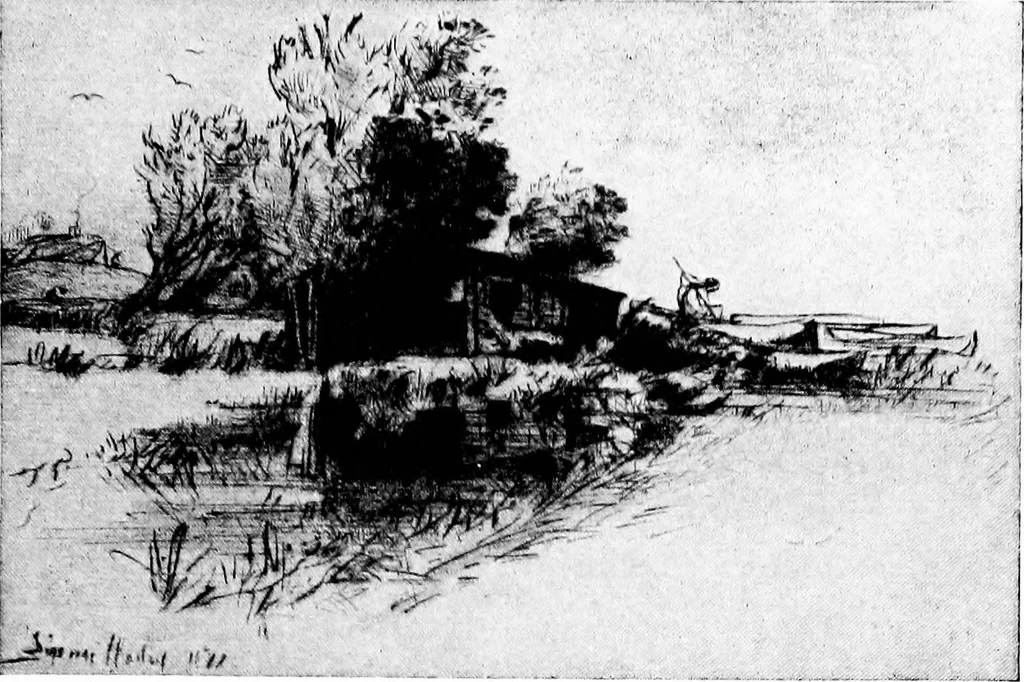 An illustration from Etching craft; a guide for students and collectors, 1922, leaf 186