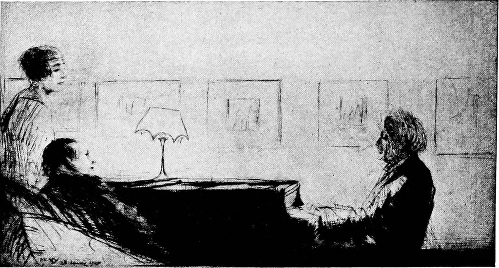 An illustration from Etching craft; a guide for students and collectors, 1922, leaf 203