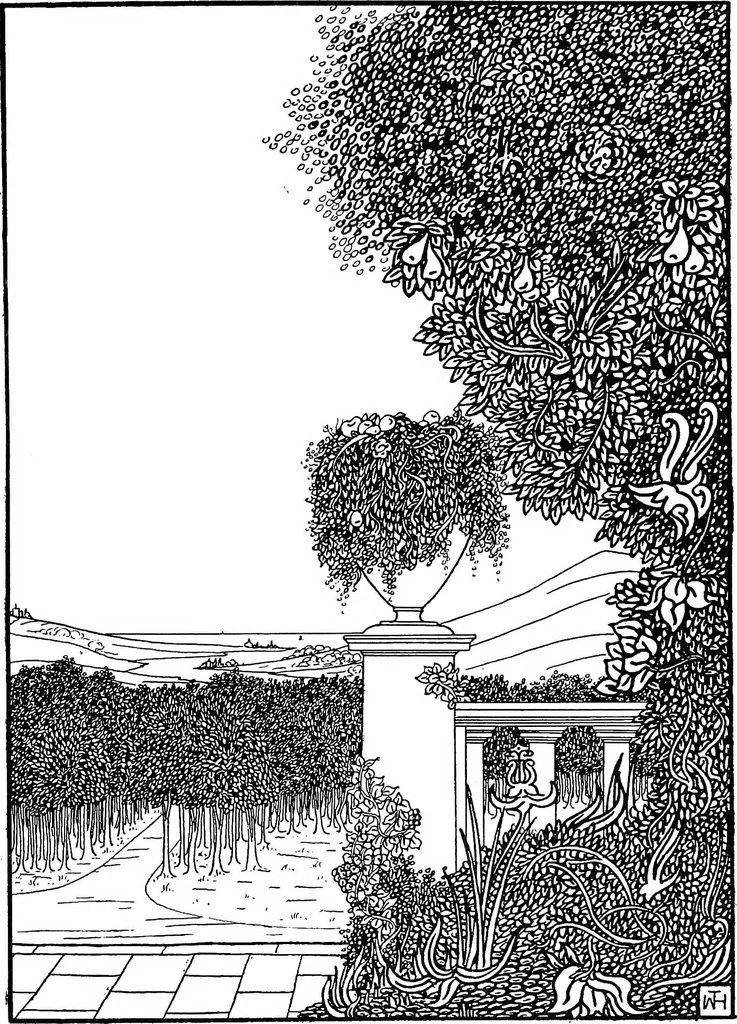 An illustration from Modern book illustrators and their work, 1914, leaf 100
