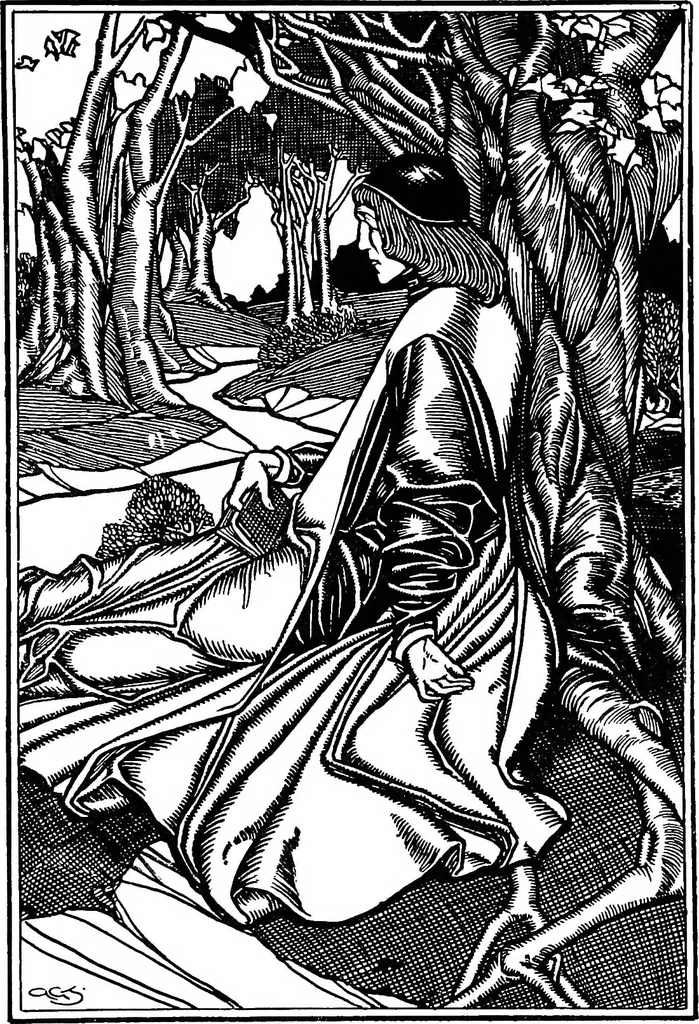 An illustration from Modern book illustrators and their work, 1914, leaf 102