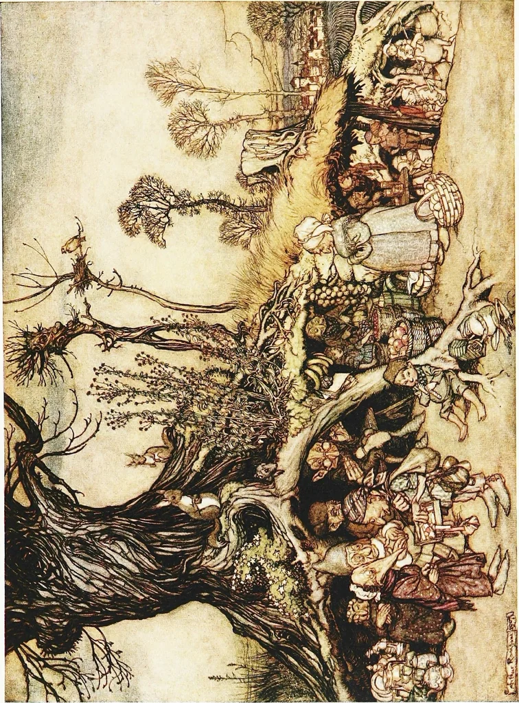 An illustration from Modern book illustrators and their work, 1914, leaf 142