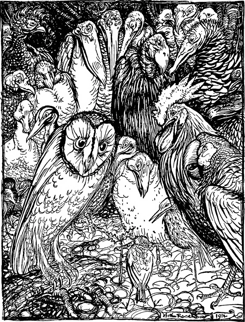 An illustration from Modern book illustrators and their work, 1914, leaf 145