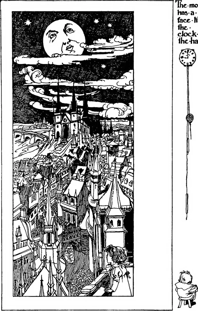 An illustration from Modern book illustrators and their work, 1914, leaf 157