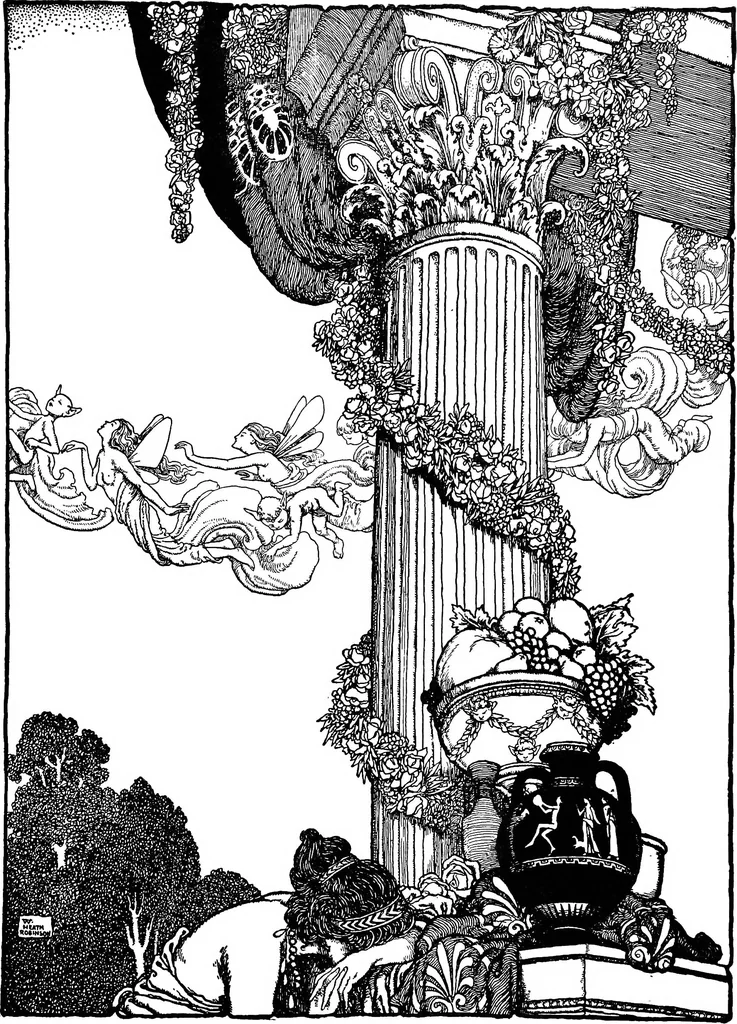An illustration from Modern book illustrators and their work, 1914, leaf 168