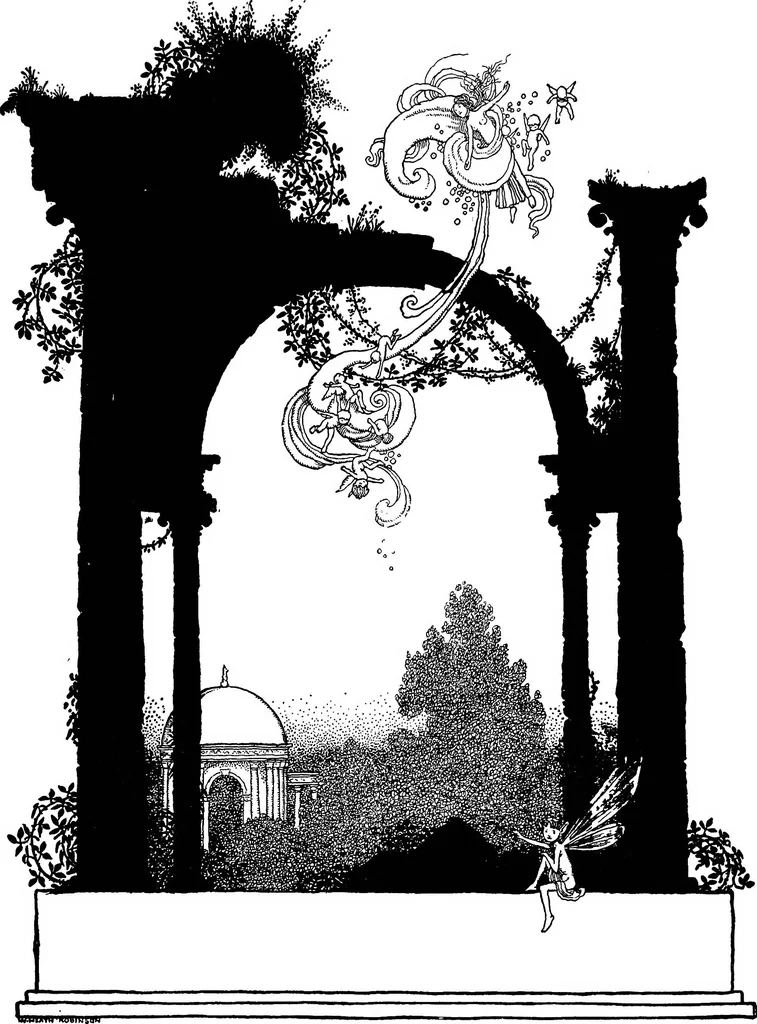 An illustration from Modern book illustrators and their work, 1914, leaf 169