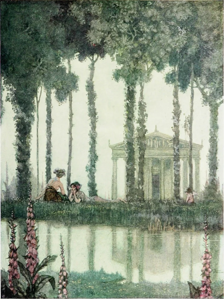 An illustration from Modern book illustrators and their work, 1914, leaf 170
