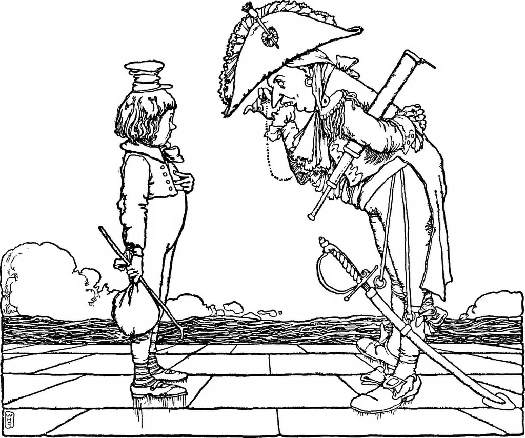 An illustration from Modern book illustrators and their work, 1914, leaf 172