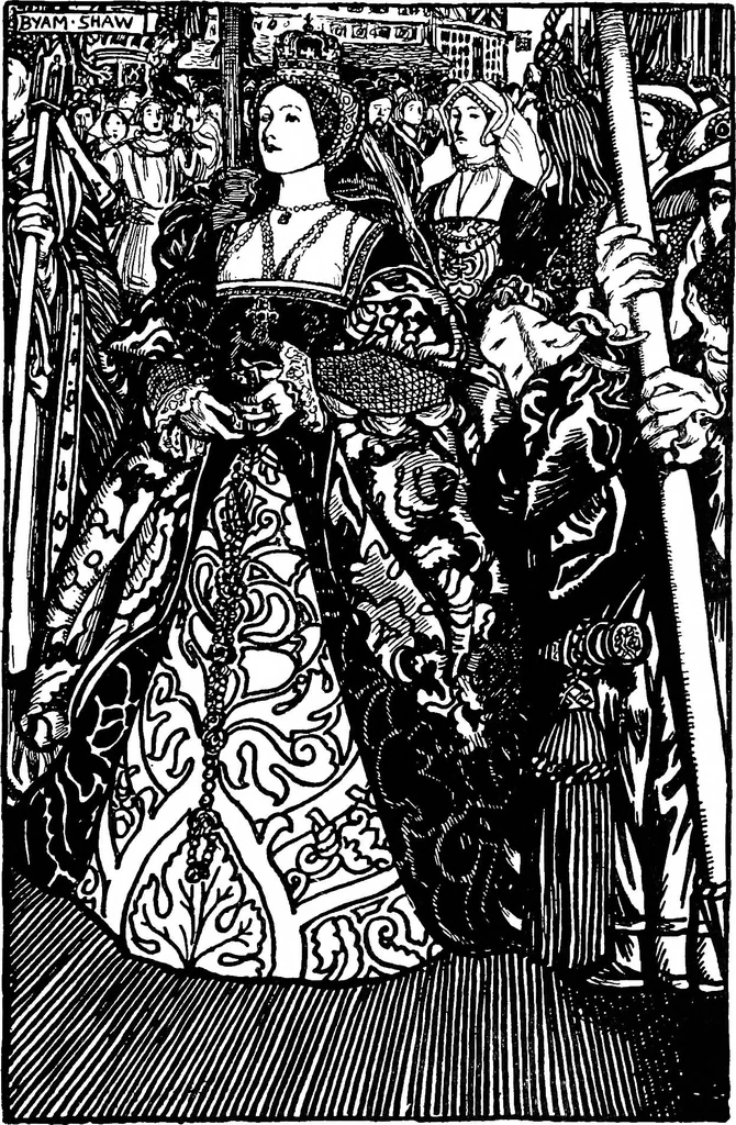 An illustration from Modern book illustrators and their work, 1914, leaf 182