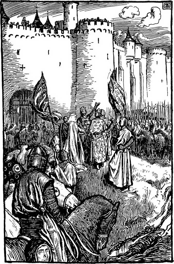 An illustration from Modern book illustrators and their work, 1914, leaf 184