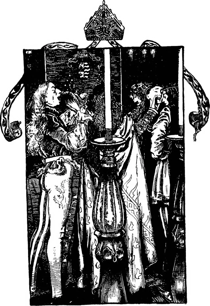 An illustration from Modern book illustrators and their work, 1914, leaf 185