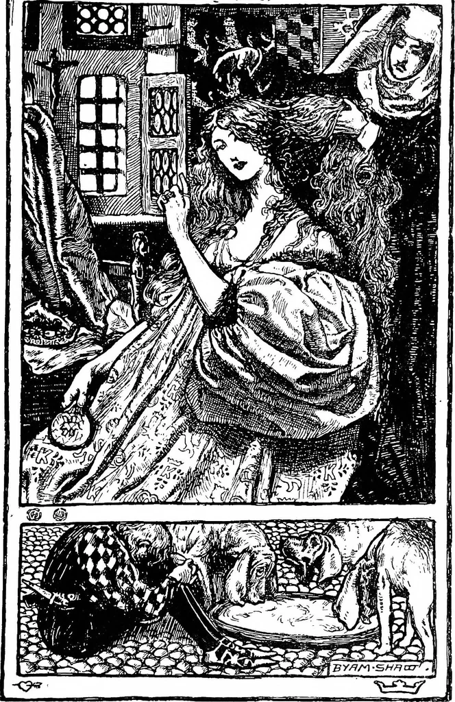 An illustration from Modern book illustrators and their work, 1914, leaf 186