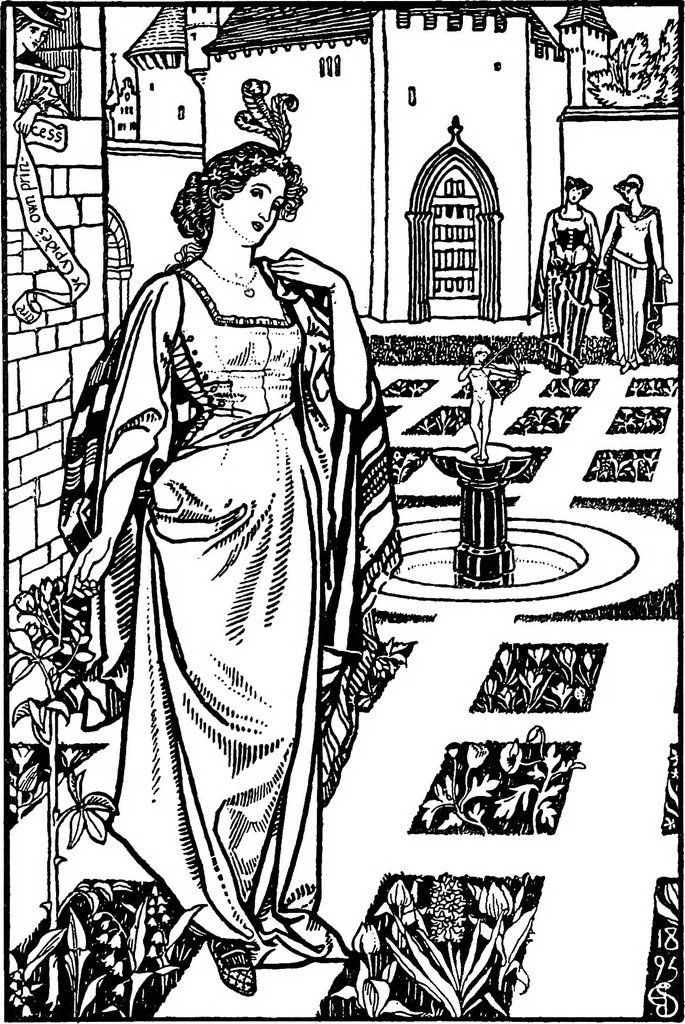 An illustration from Modern book illustrators and their work, 1914, leaf 189