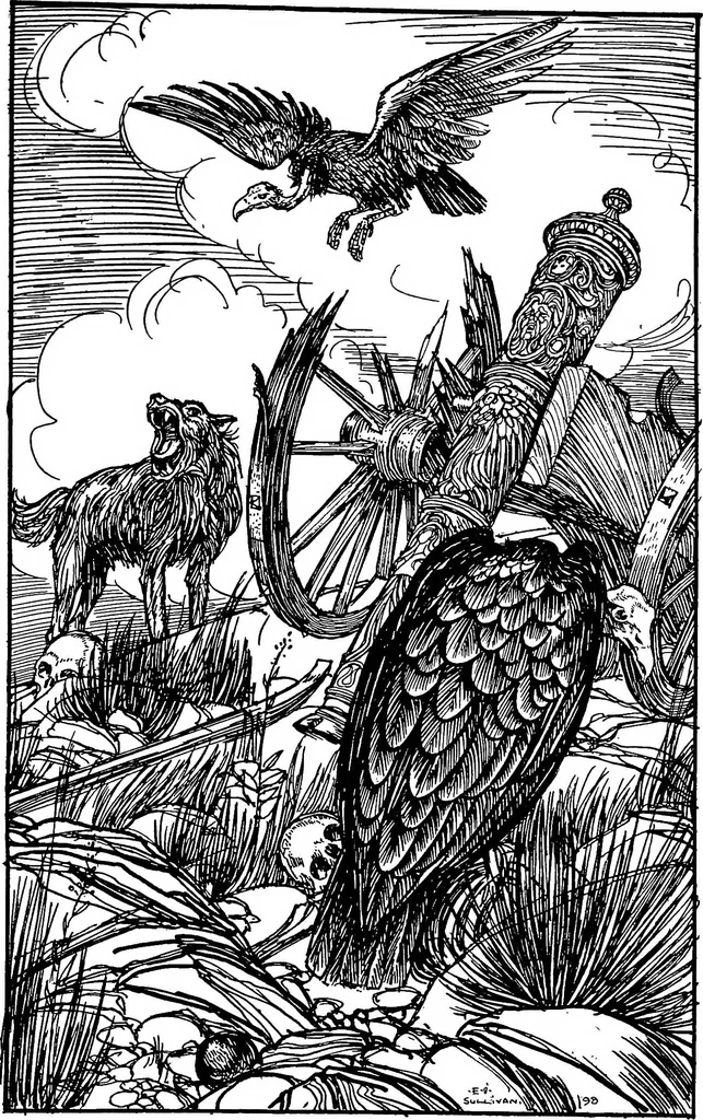 An illustration from Modern book illustrators and their work, 1914, leaf 194