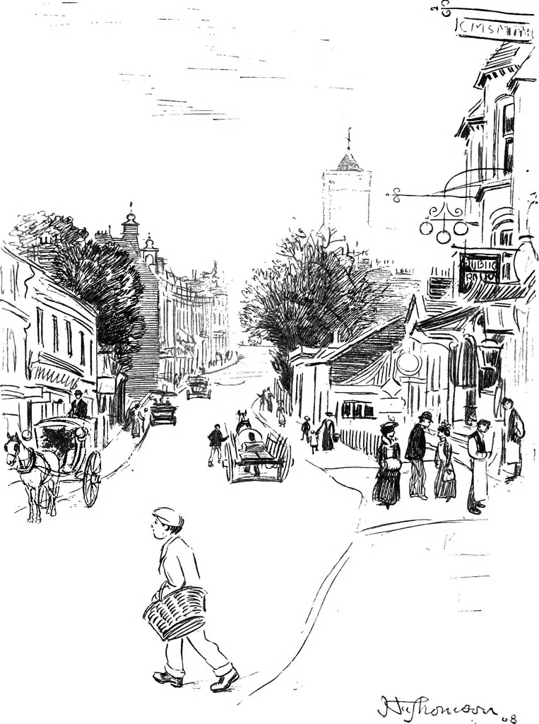 An illustration from Modern book illustrators and their work, 1914, leaf 199