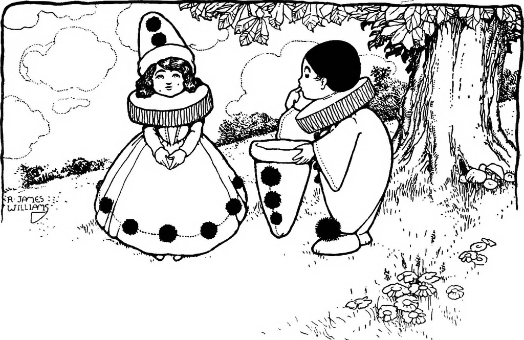 An illustration from Modern book illustrators and their work, 1914, leaf 209