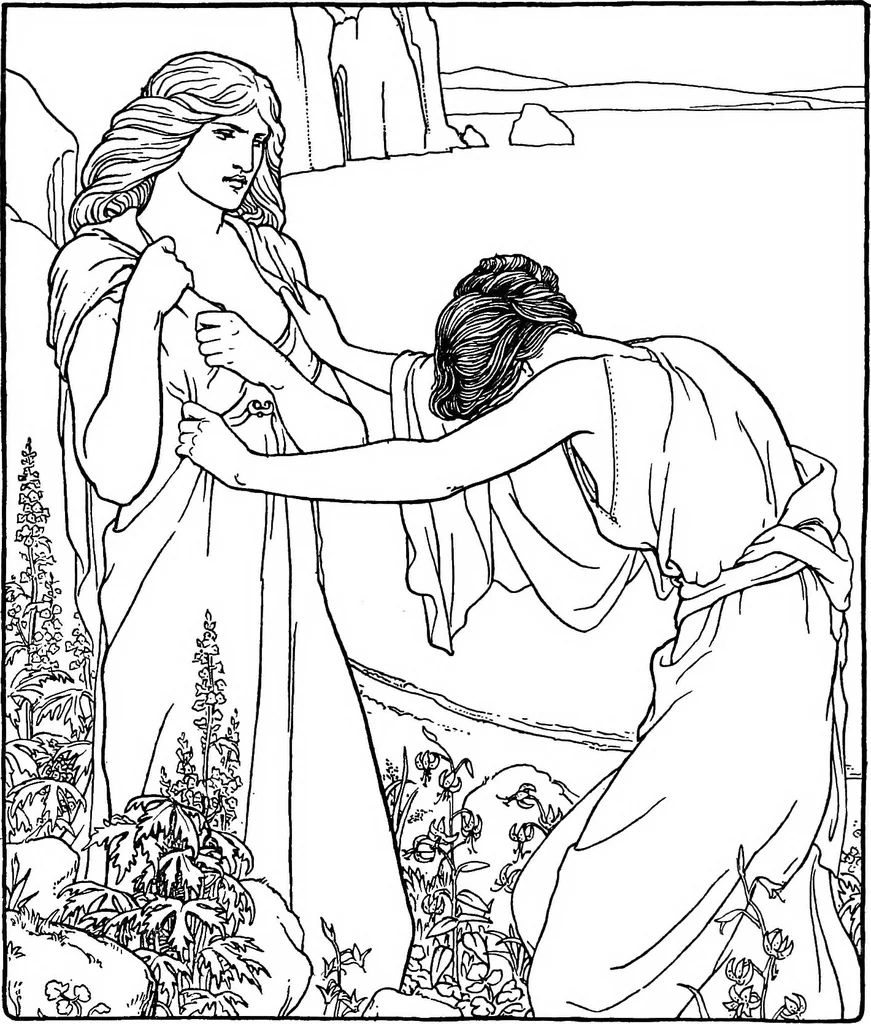 An illustration from Modern book illustrators and their work, 1914, leaf 29