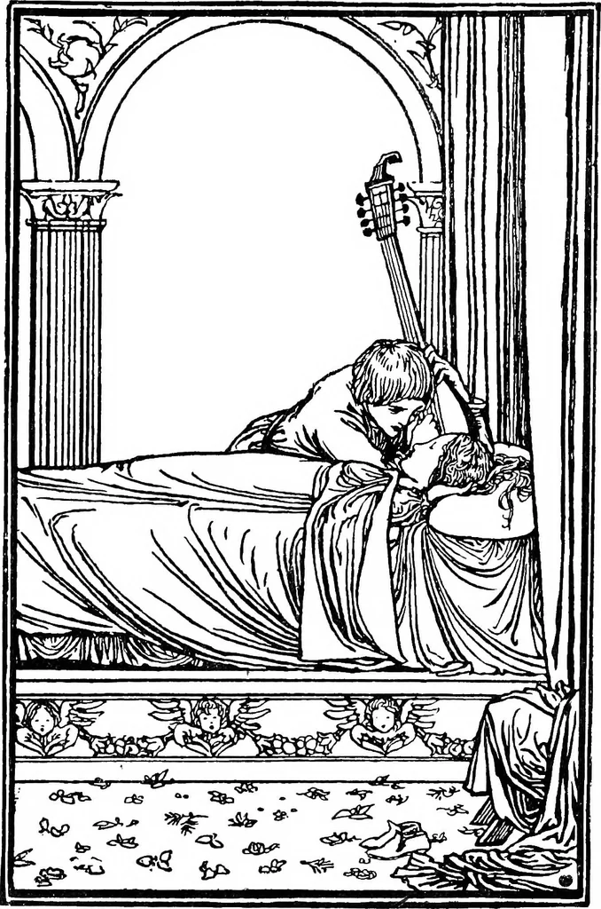 An illustration from Modern book illustrators and their work, 1914, leaf 36