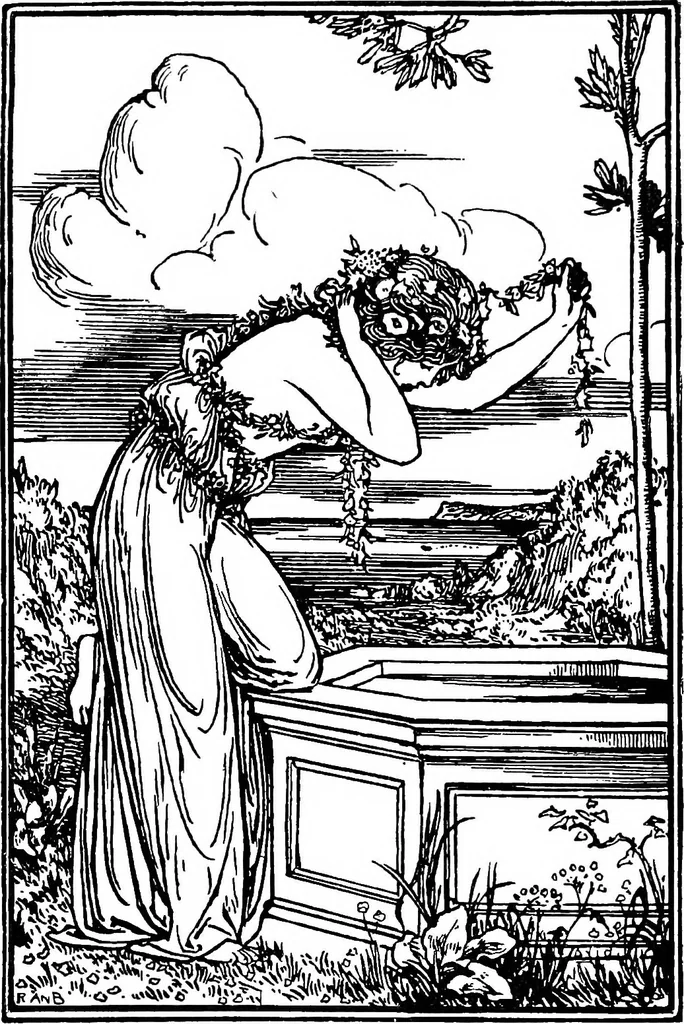 An illustration from Modern book illustrators and their work, 1914, leaf 37