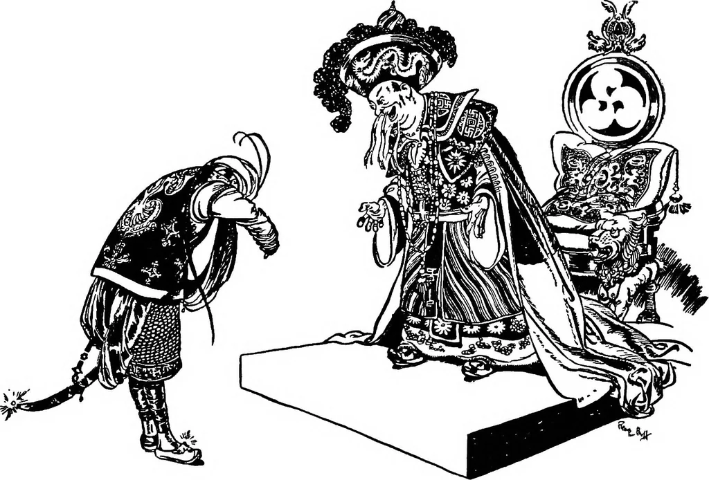 An illustration from Modern book illustrators and their work, 1914, leaf 58