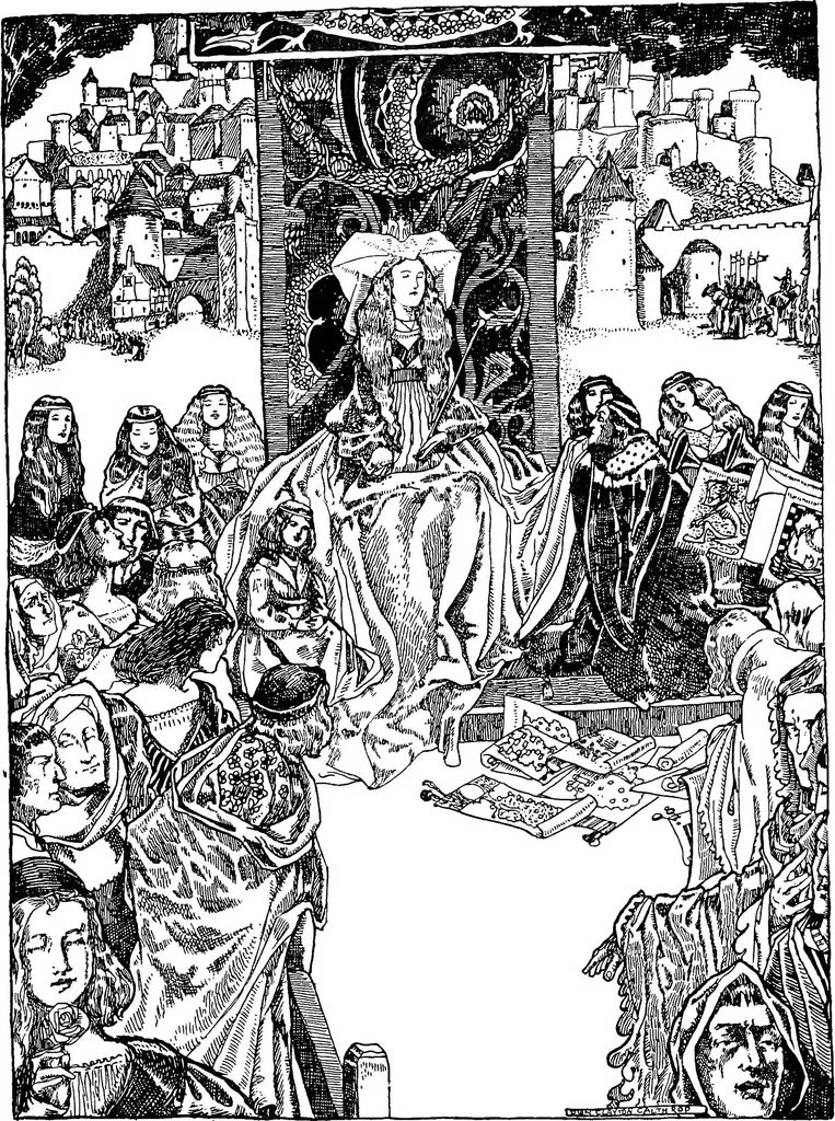 An illustration from Modern book illustrators and their work, 1914, leaf 64