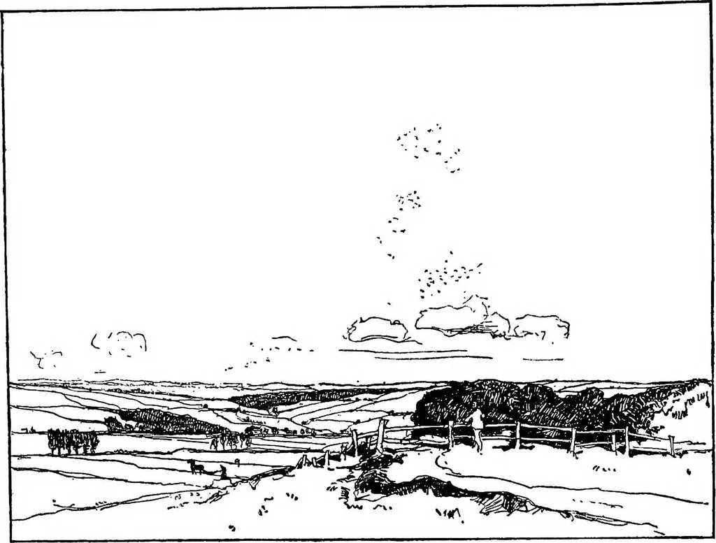 An illustration from Modern book illustrators and their work, 1914, leaf 65