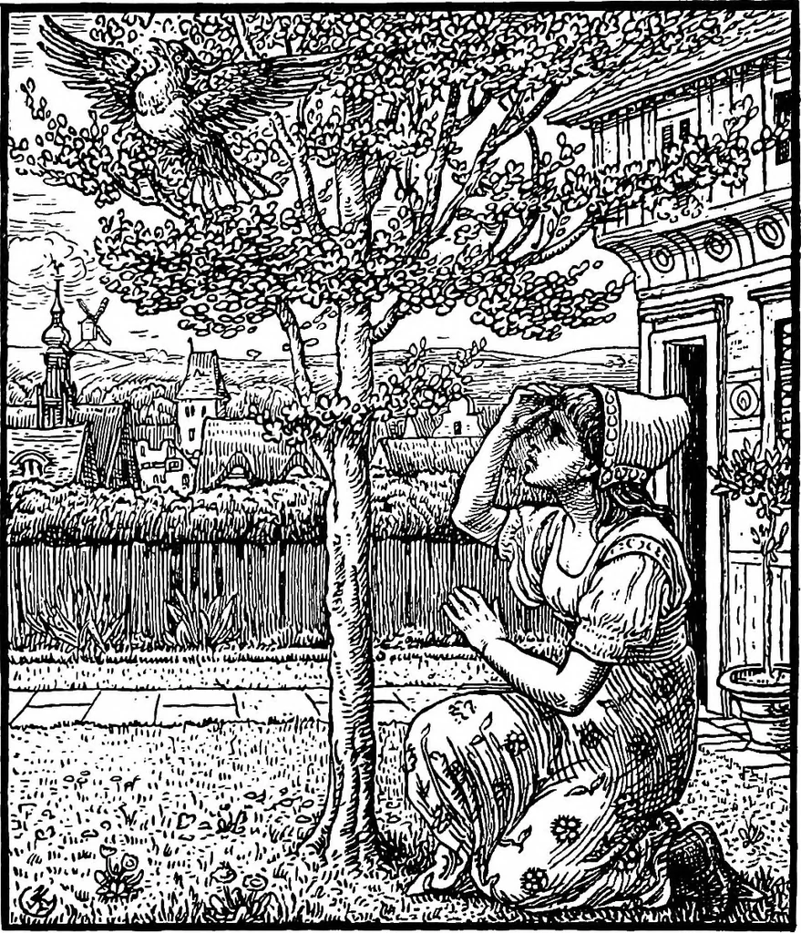 An illustration from Modern book illustrators and their work, 1914, leaf 75