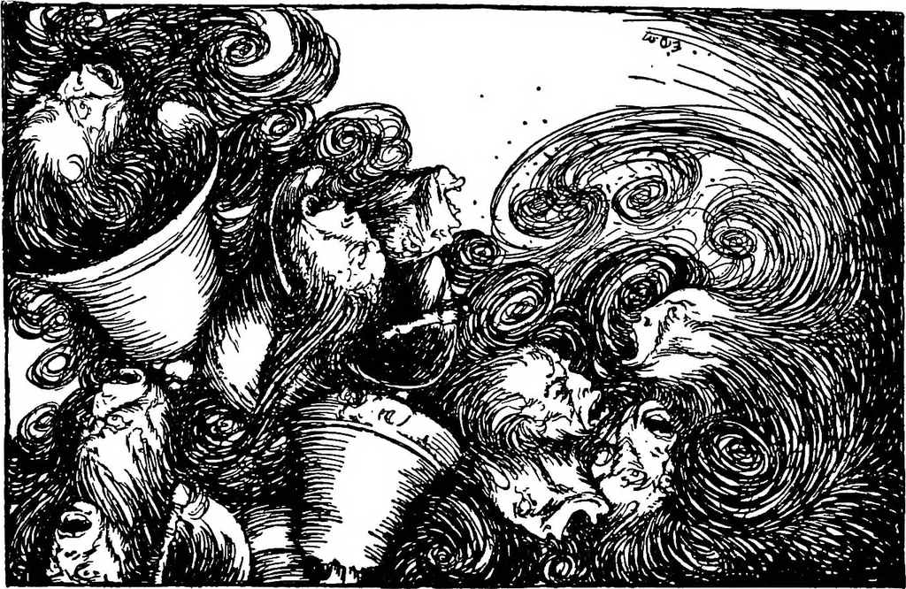 An illustration from Modern book illustrators and their work, 1914, leaf 80