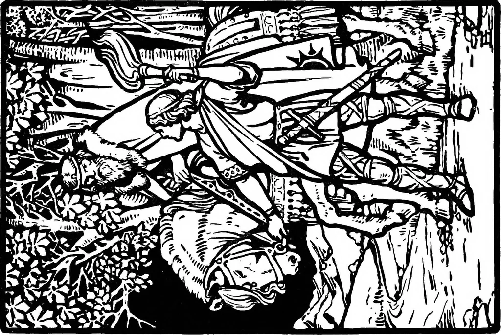 An illustration from Modern book illustrators and their work, 1914, leaf 81