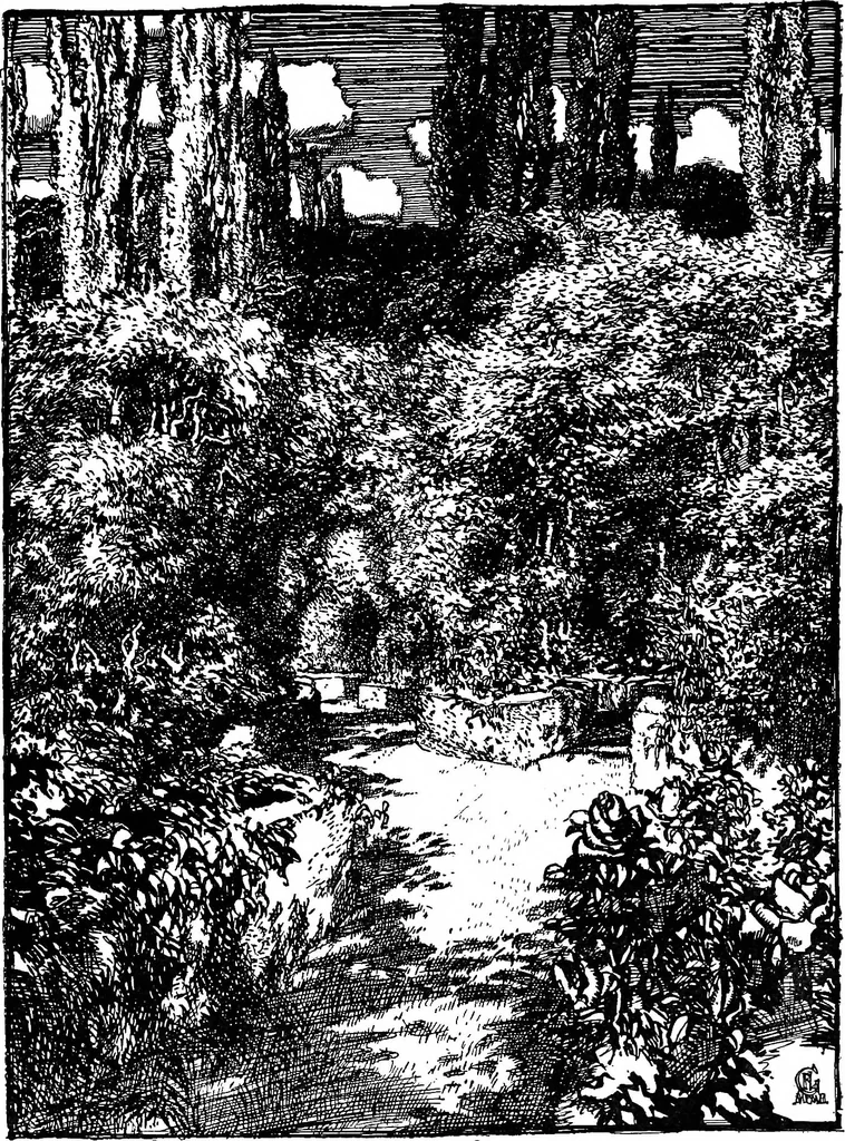 An illustration from Modern book illustrators and their work, 1914, leaf 84