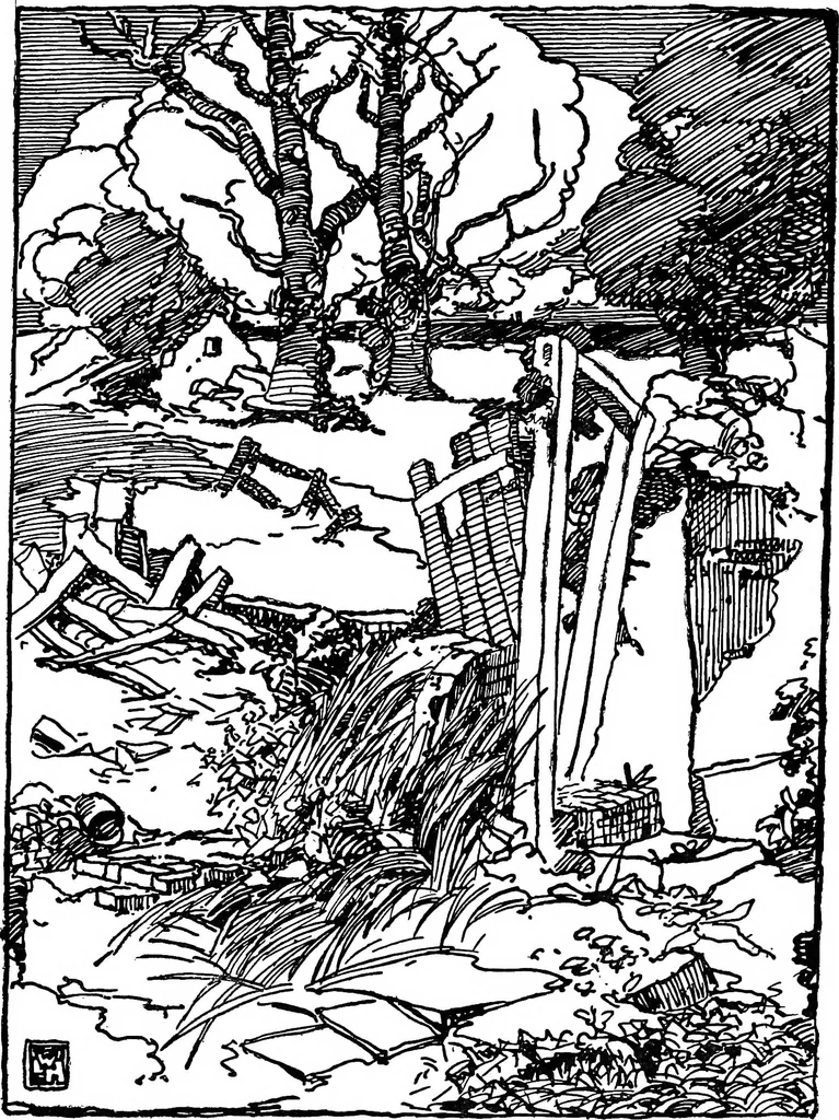 An illustration from Modern book illustrators and their work, 1914, leaf 88