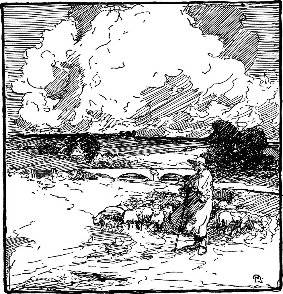 An illustration from Modern book illustrators and their work, 1914, leaf 89