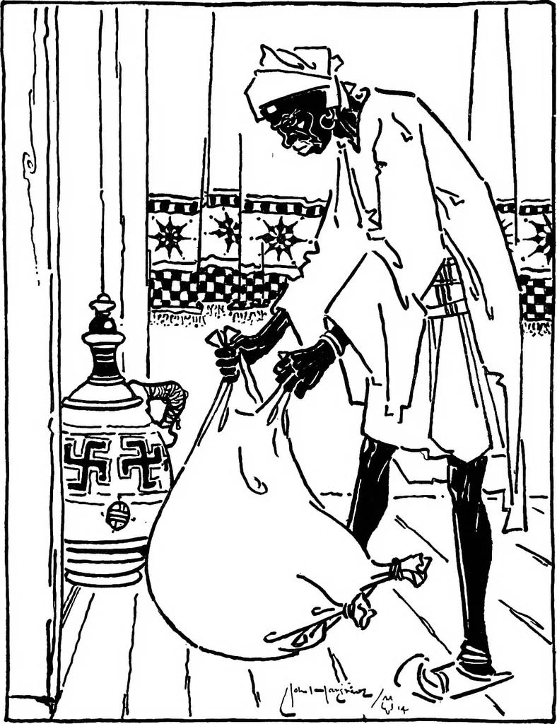 An illustration from Modern book illustrators and their work, 1914, leaf 91
