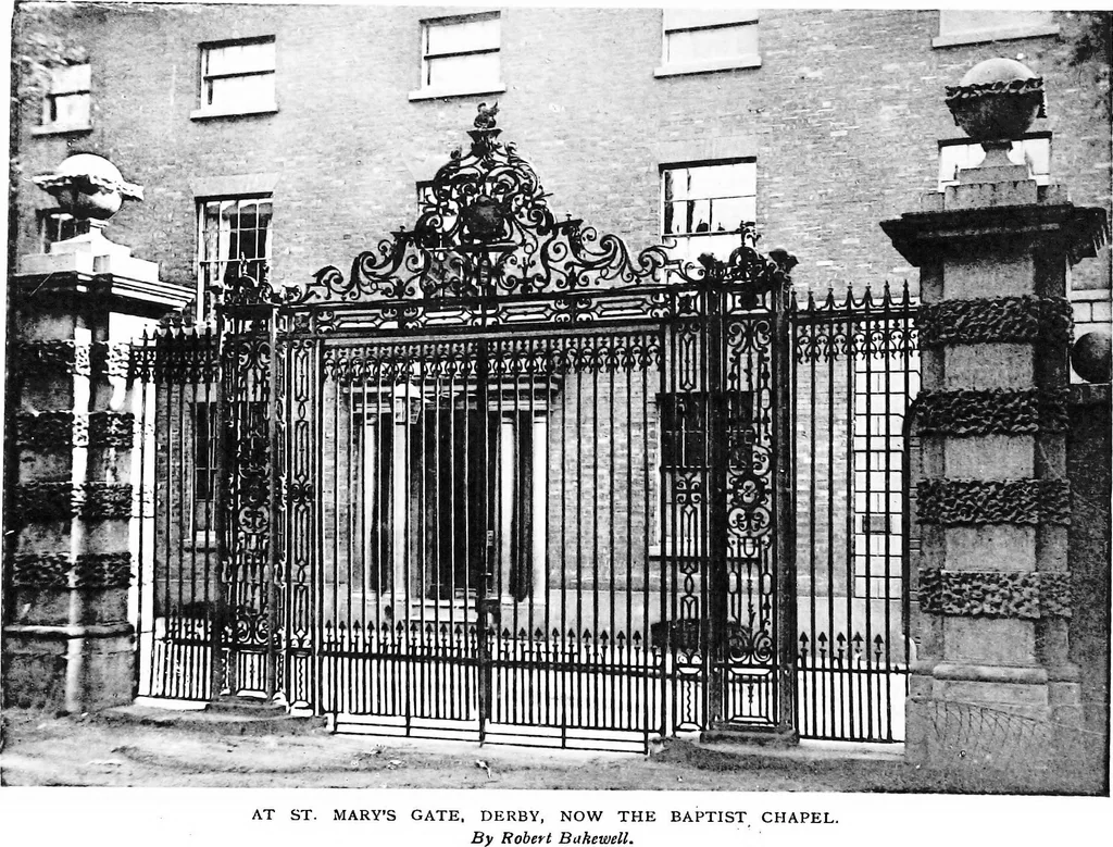 An illustration from English ironwork of the XVIIth & XVIIIth centuries; an historical & analytical account of the development of exterior smithcraft, 1911, leaf 121