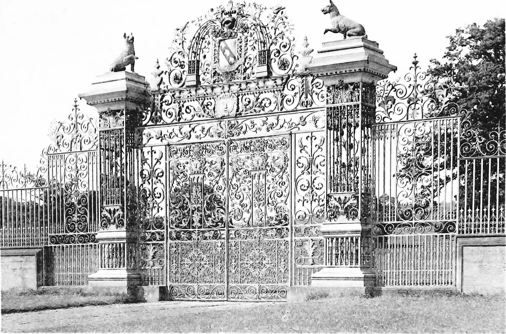 An illustration from English ironwork of the XVIIth & XVIIIth centuries; an historical & analytical account of the development of exterior smithcraft, 1911, leaf 132
