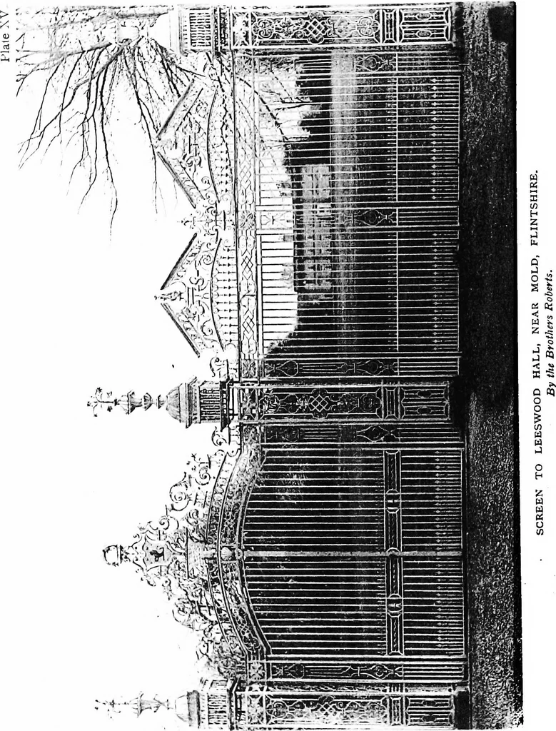 An illustration from English ironwork of the XVIIth & XVIIIth centuries; an historical & analytical account of the development of exterior smithcraft, 1911, leaf 135