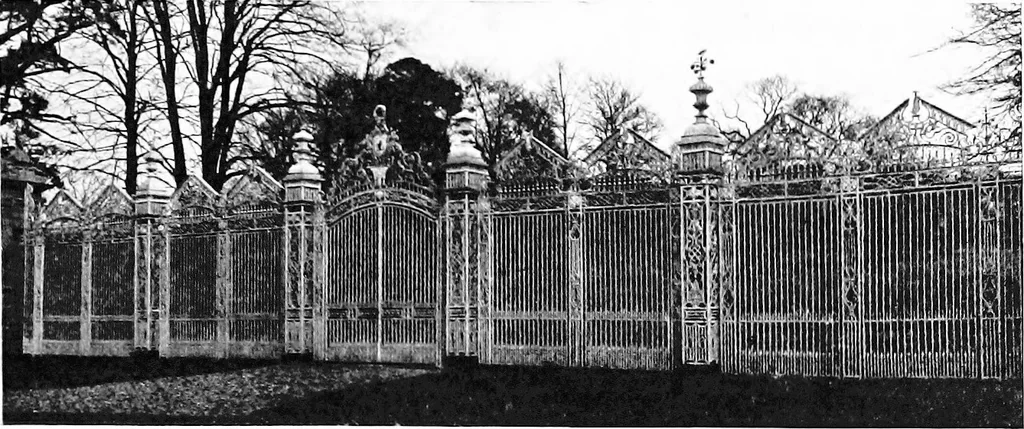 An illustration from English ironwork of the XVIIth & XVIIIth centuries; an historical & analytical account of the development of exterior smithcraft, 1911, leaf 136