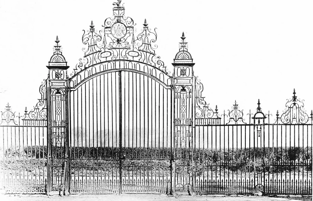 An illustration from English ironwork of the XVIIth & XVIIIth centuries; an historical & analytical account of the development of exterior smithcraft, 1911, leaf 138