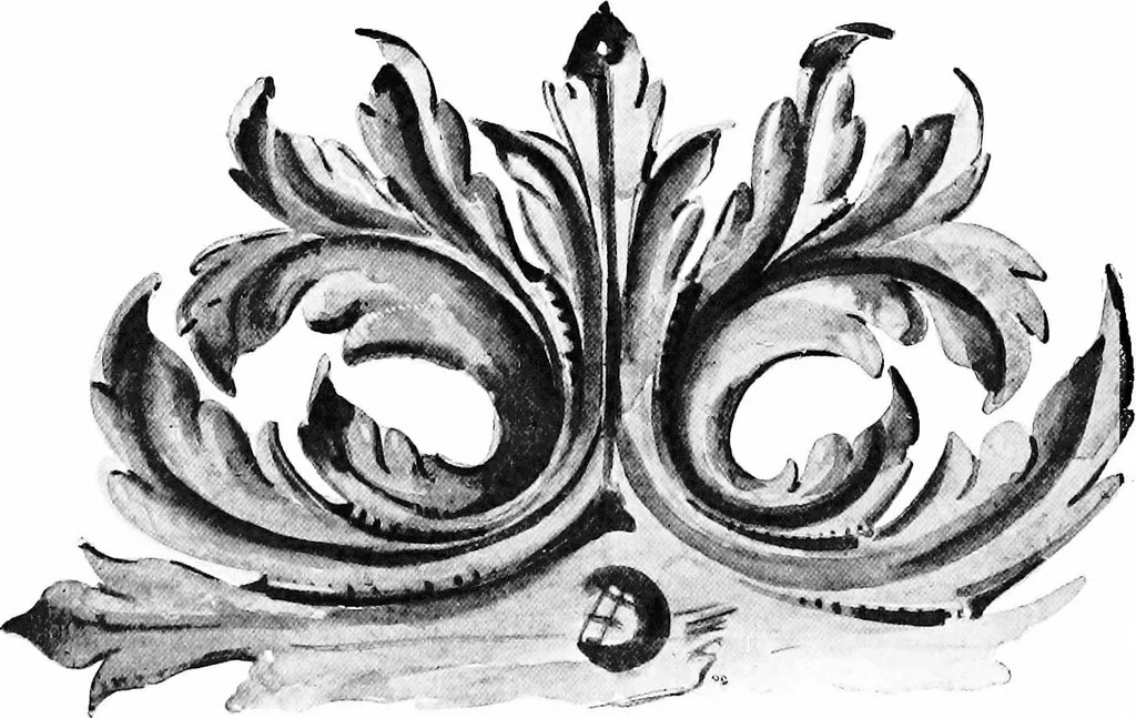 An illustration from English ironwork of the XVIIth & XVIIIth centuries; an historical & analytical account of the development of exterior smithcraft, 1911, leaf 167