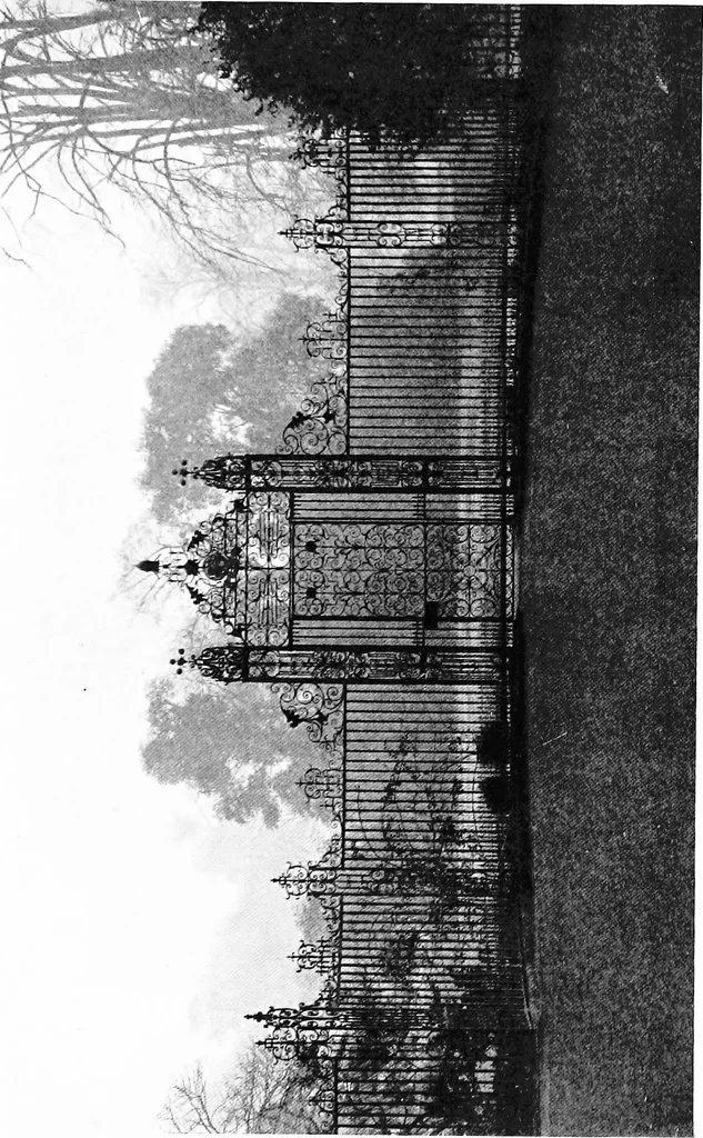 An illustration from English ironwork of the XVIIth & XVIIIth centuries; an historical & analytical account of the development of exterior smithcraft, 1911, leaf 174