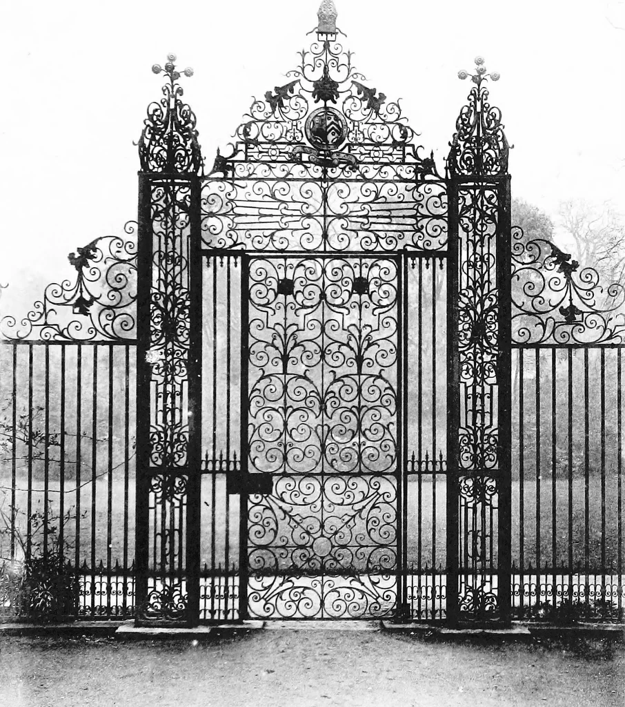 An illustration from English ironwork of the XVIIth & XVIIIth centuries; an historical & analytical account of the development of exterior smithcraft, 1911, leaf 176