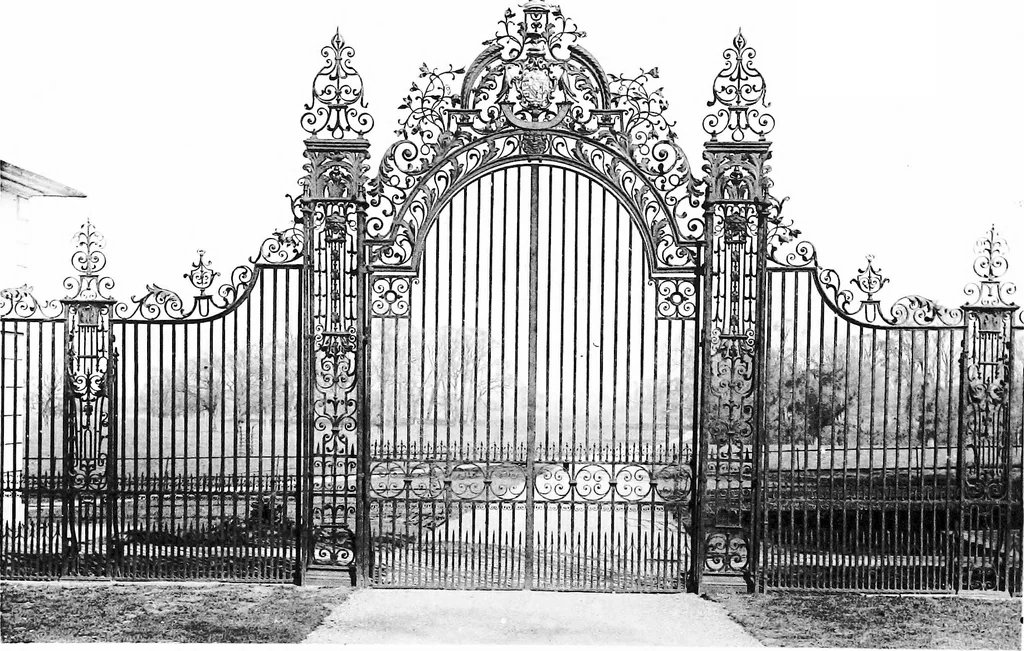 An illustration from English ironwork of the XVIIth & XVIIIth centuries; an historical & analytical account of the development of exterior smithcraft, 1911, leaf 209