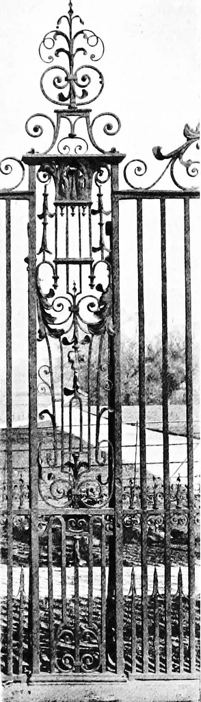 An illustration from English ironwork of the XVIIth & XVIIIth centuries; an historical & analytical account of the development of exterior smithcraft, 1911, leaf 210