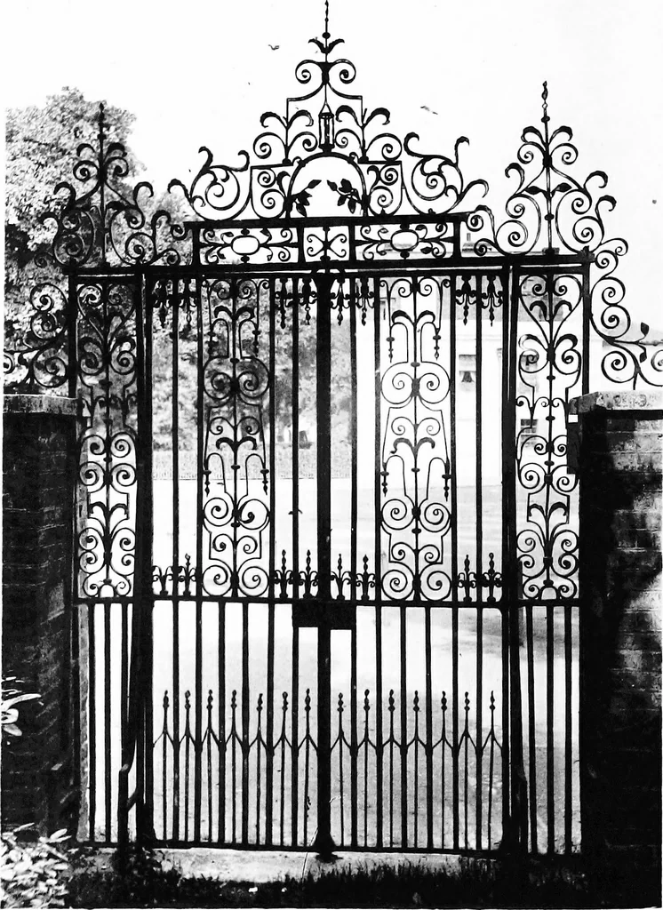 An illustration from English ironwork of the XVIIth & XVIIIth centuries; an historical & analytical account of the development of exterior smithcraft, 1911, leaf 225